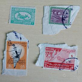 Francobolli Storici Arabia Saudita e Iraq