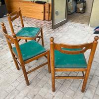 6 sedie in legno
