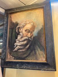 Quadro olio sul legno senza firma 63x75