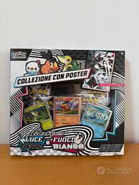 Pokémon Collezione Poster Luce Nera e Fuoco Bianco