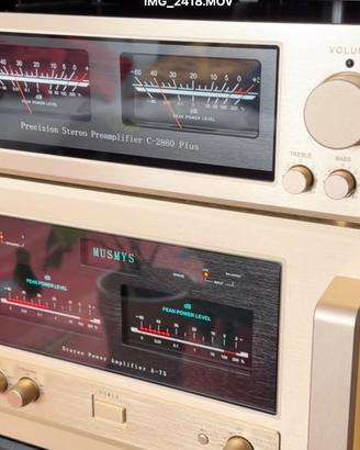 Finale+PRE progetto Accuphase A75  e  C-2860 Plus