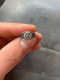 anello argento antico