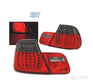 FANALI BMW E46 COUPE 03-07 LED ROSSO AFFUMICATO LO