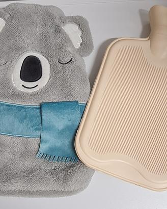 Borsa acqua calda con morbido peluche