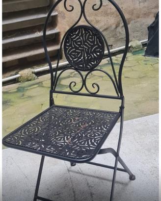 Sedie in ferro battuto