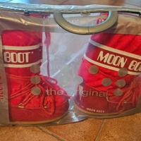 Moon Boot Mini 31/34 Stivali Doposci Bambino Rossi