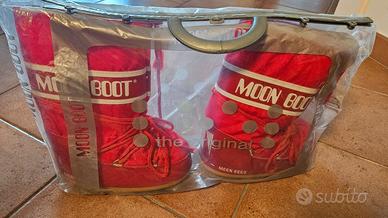 Moon Boot Mini 31/34 Stivali Doposci Bambino Rossi