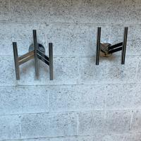 APPLIQUE VINTAGE DESIGN ACCIAIO ITALY COPPIA