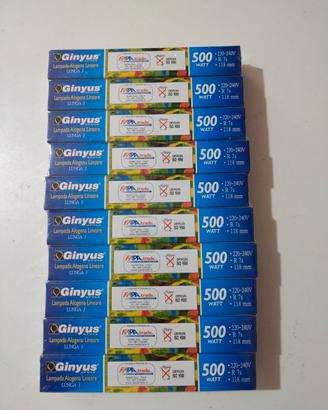 Lotto da 10 Lampadine Alogene R7s 118mm - 500W