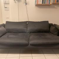 Fodera colore blu divano Ikea Soderhamn tre posti