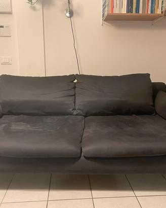 Fodera colore blu divano Ikea Soderhamn tre posti