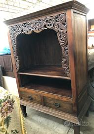 Mobile etnico in mogano massello