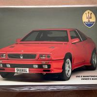 LIBRETTO USO E MANUTENZIONE MASERATI SHAMAL NUOVO