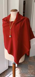 STOFFA IN SETA COLORE ROSSO CARDINALE CM 50X140