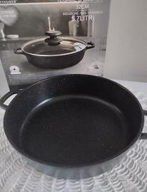 casseruola pentola antiaderente in alluminio 32 cm