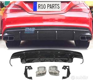 DIFFUSORE MERCEDES CLA W117 13-15 LOOK A45 NERO LU