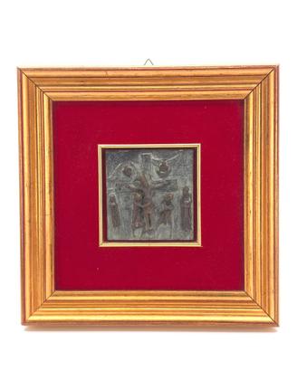 Formella Bronzo Crocifissione San Zeno Verona 900