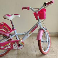 Bici unicorno per bambina. 14 pollici.