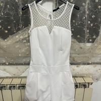 Vestito bianco a pantaloncino