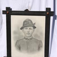 Quadro foto soldato prima guerra mondiale alpino