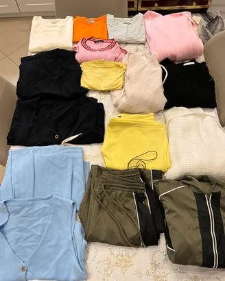 16 pezzi abbigliamento donna taglia 12 anni XS/TU