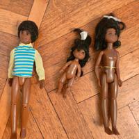 Mattel the happy family (afroamerican barbies)