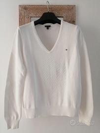 Maglia classica GANT in cotone, scollo a V - t. M