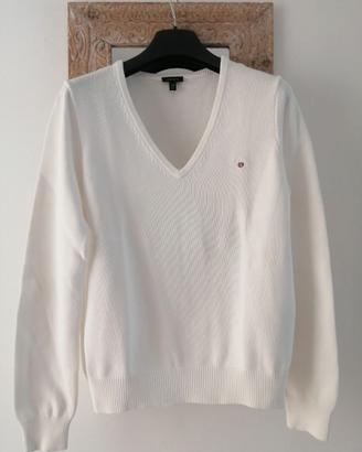 Maglia classica GANT in cotone, scollo a V - t. M