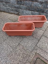 Coppia vasi finta terracotta 80x30