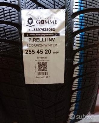 2 gomme 255 45 20 pirelli inv a3407