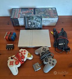 Ps2 slim Silver giochi completa