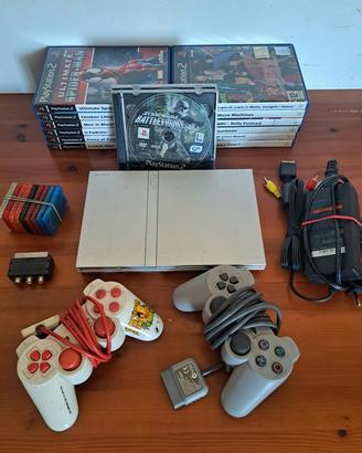 Ps2 slim Silver giochi completa