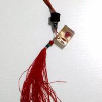 Portachiavi Orientale Da Collezione Con Rosa In 3D