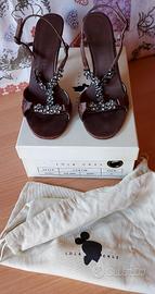Sandali gioiello Lola Cruz n. 40 marrone bruciato