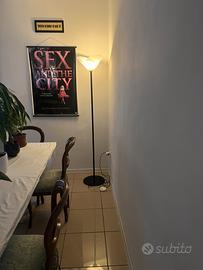 Piantana vintage in vetro fiore di Mazzega 1980.