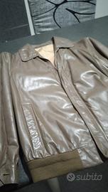 Giubbino bomber uomo in pelle