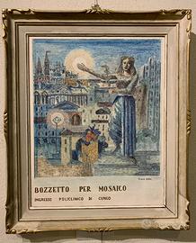 Giulio Benzi quadro dipinto paesaggio Cuneo