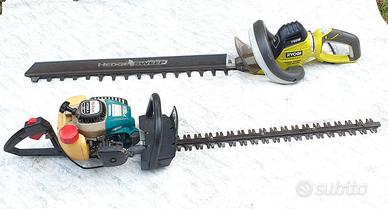 Tagliasiepi Makita EC025G scoppio - Ryobi 750w el.