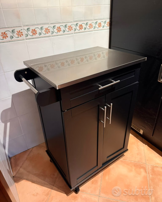Carrello cucina ripiano acciaio Nuovo!