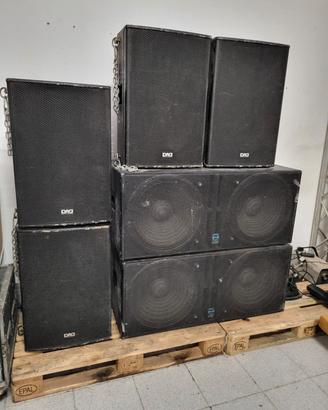 impianto audio 6 kw passivo