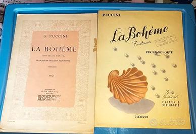 Spartiti anni 60 per pianoforte della "Boheme"