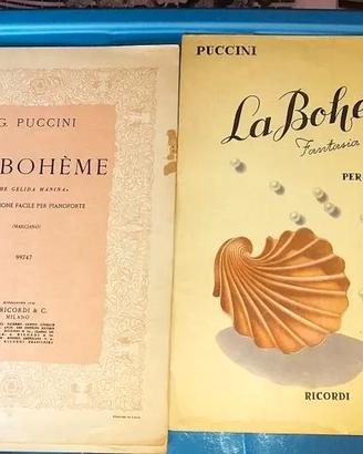 Spartiti anni 60 per pianoforte della "Boheme"
