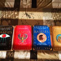 4 volumi del romanzo di Ramses di Christian Jacq