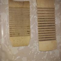 2 assi da bucato in legno vintage d'epoca 