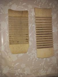 2 assi da bucato in legno vintage d'epoca 