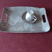 vassoio e tazza caffè marchio brandani