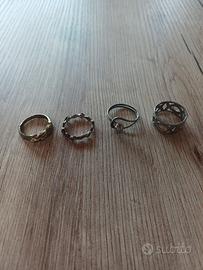 4 anelli da 16.1 mm assortiti.