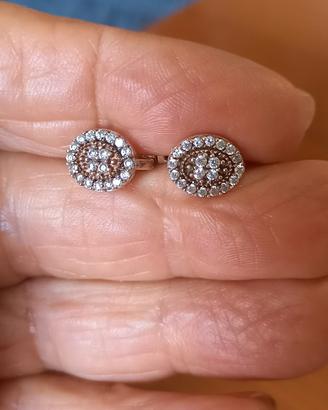orecchini argento 925 e zirconi
