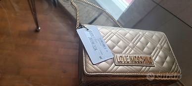 Borsa Oro Moschino Trapuntata NUOVA con Cartellino
