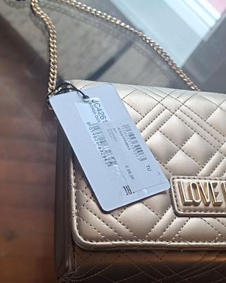 Borsa Oro Moschino Trapuntata NUOVA con Cartellino